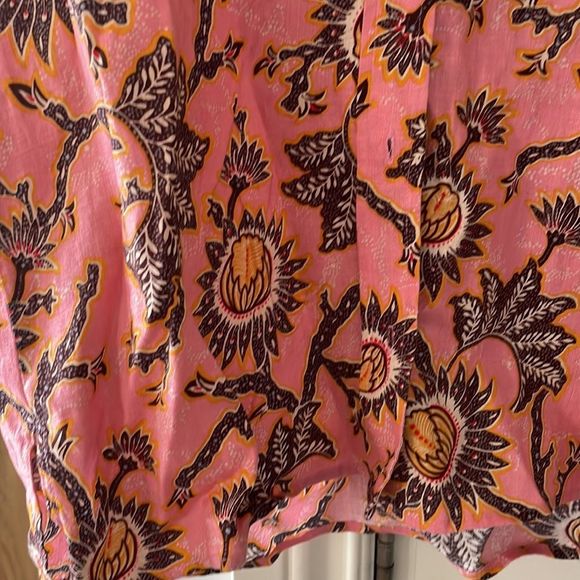 Alc sterling button up shirt in pink orange new no tags - Picture 7 of 8